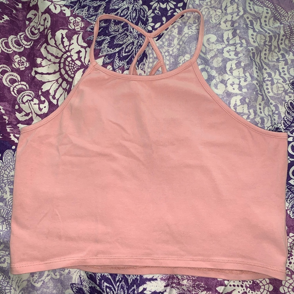 pink halter top